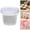 3White, variant on VKLU 3.4oz Mini Airtight Food Storage Container, Leak-proof Screw-Top Snack Cup, BPA-Free Small Portion Container for Sauce, Dressing & Campus Lunch Box, White