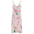 thumbnail image 5 of Flamingo Pattern Sleeveless Dress Women's Luxury Party Dress Birthday Dresses for Women, 5 of 7