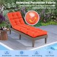 thumbnail image 6 of Topbuy 2Pcs Lounge Chair Cushion 73 x 22 Inch High Back Recliner Cushion with 4 Fixing Ties Orange, 6 of 9