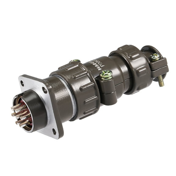 Aviation Connector, 20mm 7P 10A 500V P20-7 Waterproof Male Wire Panel Power