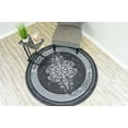 thumbnail image 2 of GLAMOUR 3D Hand Carved Traditional Rug Oriental Floral 9'2''x12'5'' Grey Charcoal, 2 of 10