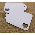 thumbnail image 4 of 100 Pcs Wedding Favor Hang Tag Rectangular Shape Heart Punched Gift Tags with Free Natural Jute Twine - Colors Available, 4 of 8
