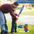 thumbnail image 4 of T Ball Sets for Kids 3-5 5-8, Baseball Toys Including 5 Balls/RC Pitching Machine/Adjustable Batting Tee, Sports&Outdoor Toys for Ages 3–12, Red&Blue, 4 of 8