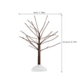 thumbnail image 2 of FENGGUIQU 4Pcs Lighted Birch Tree Coffee Plastic Decorative Mini Snow Frost Trees For Winter Wonderland, 2 of 7