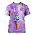 thumbnail image 4 of Personalized Ice Creams 3D Shirt with Name, Custom Ice Cream Shirts for Team Men Women (Green, L), 4 of 9