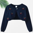 thumbnail image 2 of UACY Kids Girls Bolero Sweater Shrug, Long Sleeve Open Front Knit Cardigan for School, Party and Everyday Wear, 2 of 6