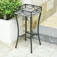 thumbnail image 4 of Valencia Resin Wicker/Steel Square Plant Stand, 4 of 5