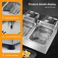 thumbnail image 4 of Hawsaiy 22.8 Qt Electric Deep Fryer with 2 Baskets, 2500W, Residential Use, 4 of 9