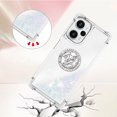 thumbnail image 3 of Funda para Xiaomi POCO F5 5G con Brillo Líquido Flotante, Purpurina, Parachoques y Anillo Giratorio Soporte, 3 of 5
