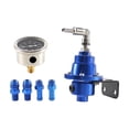 thumbnail image 1 of Regulador de presión de combustible Kenally Universal Aleación Ajustable Azul, 1 of 6