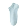 thumbnail image 2 of OVBMPZD Low-Cut Girls Socks Light Blue Cotton Hiking Soft Fall Winter Socks Thin Socks Women, 2 of 2