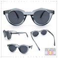 thumbnail image 2 of SA106 Geometric Round Polarized Sunglasses Retro Hipster UV400 TAC Lens / Slate Frame - Black Lens, 2 of 8