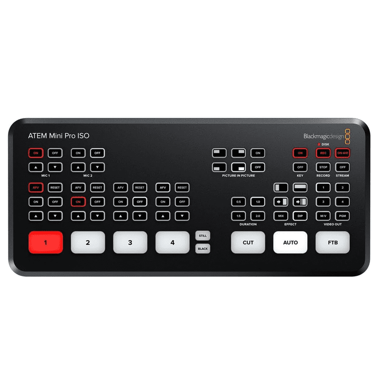 Blackmagic Design ATEM Mini Pro ISO Video Streaming Recording