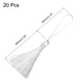 thumbnail image 2 of Unique Bargains 6.5' Silky Bookmark Tassels with Loop for DIY Craft Accessory, 20Pack White, 2 of 5