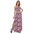 thumbnail image 2 of Bimba 2 Pcs Robe de Plage Aguichant pour Femmes Imprimée Smockée Crop Top & Longue Jupe Ensemble, 2 of 7