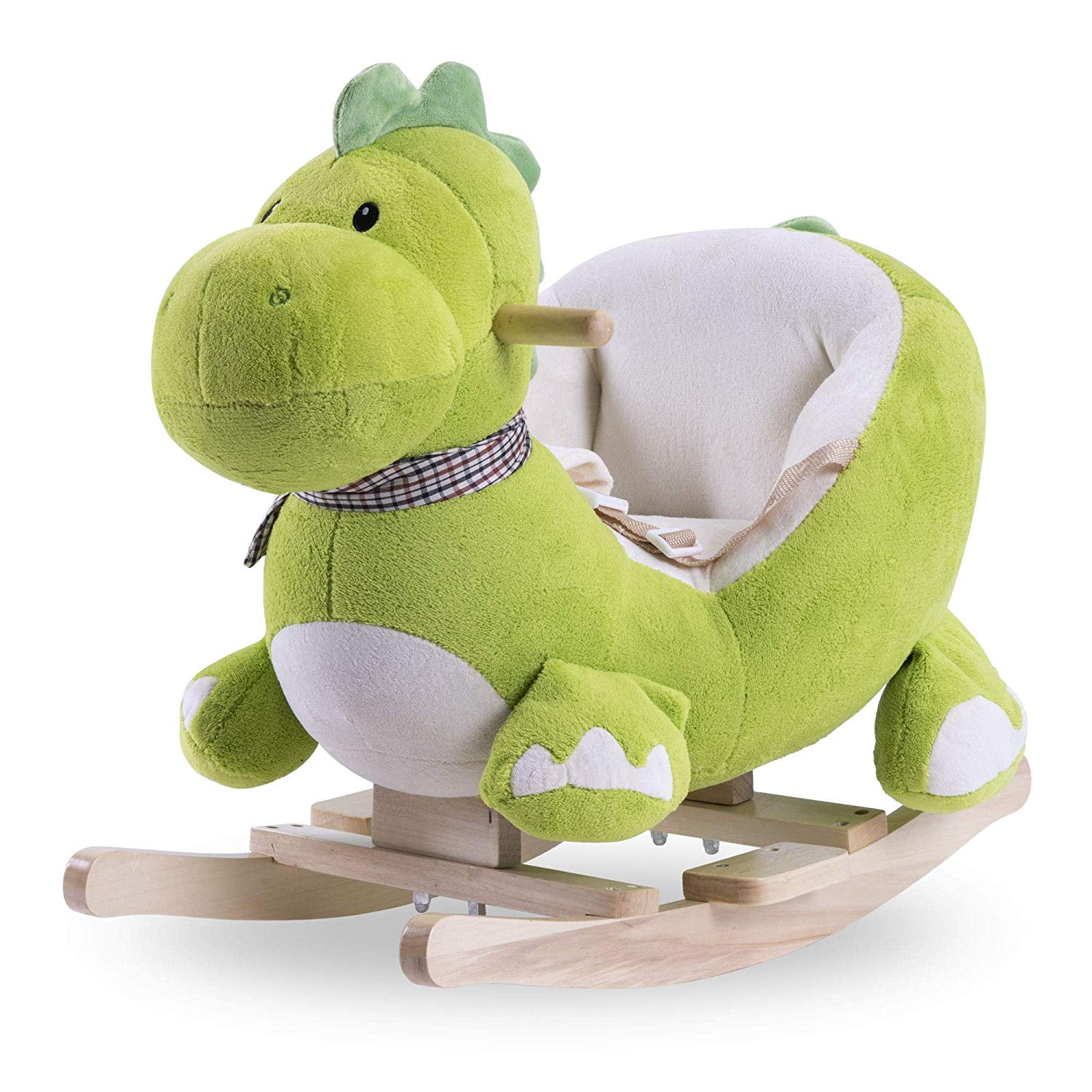 green dinosaur rocker