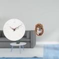 thumbnail image 2 of Reloj de pared redondo silencioso sin , marco de fotos vintage decorativo, tablero de fibra de densidad media, resina, hecho a mano, adecuado pa, 2 of 8