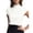 35#White, variant on Mock Neck Satin Tops for Women Cap Sleeve Pleated Elegant Dressy Business Work Office Spring Summer Blouses 2026 Purple L