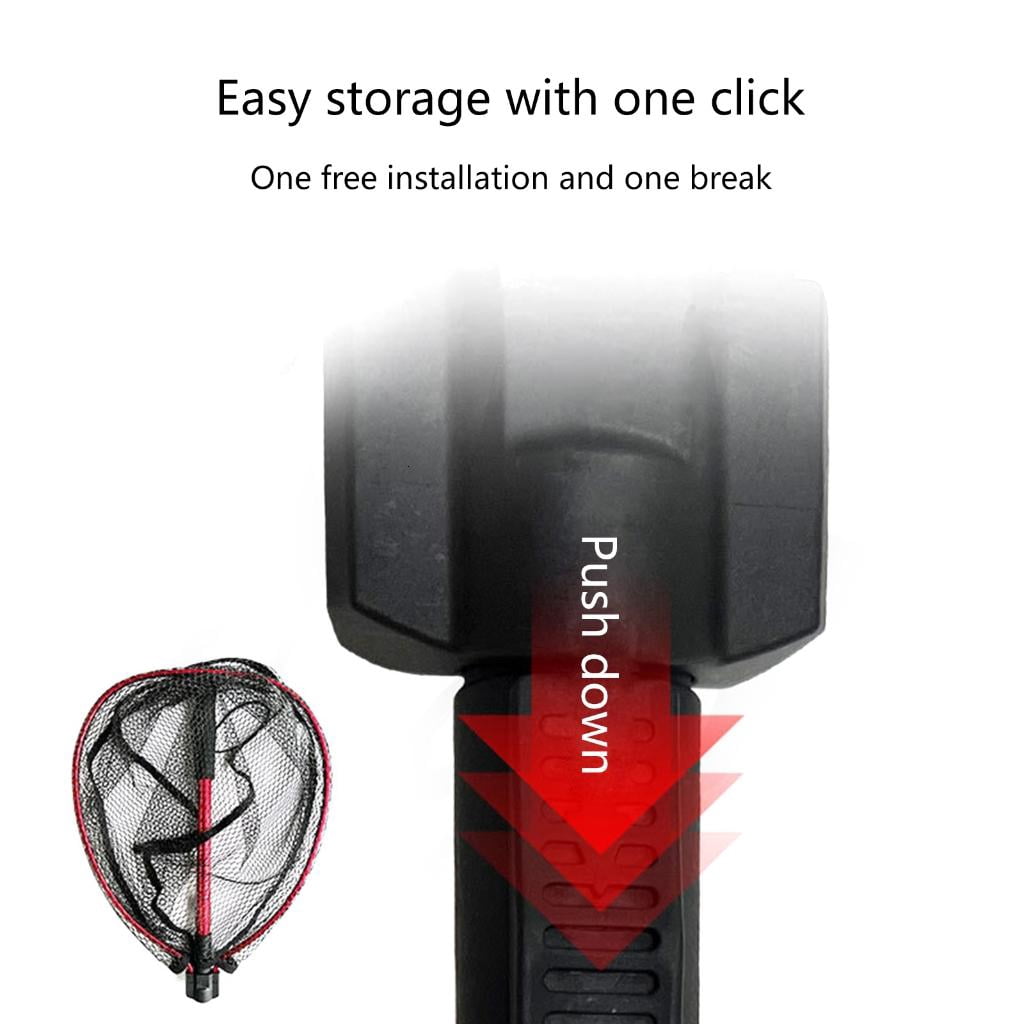 Yihuala Fishing Landing Net Telescopic Folding Fish Landing Net Telescoping Fishing Net for Saltwater and Freshwaters
