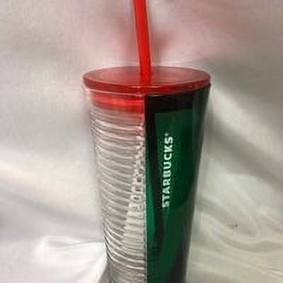 Starbucks Holiday 2021 Tricolor Glass Tumbler 16 oz