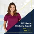thumbnail image 3 of Super Soft Medical Scrub Top Premium Womans Junior Fit 3 Pocket Mock Wrap Top 8115, 3 of 7
