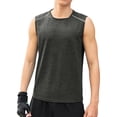thumbnail image 2 of Mlzmgr Running Mens Tank Tops Sleeveless Crew Neck M-3XL Tops Workout Gym Sports Muscle Tanks for Men, 2 of 7