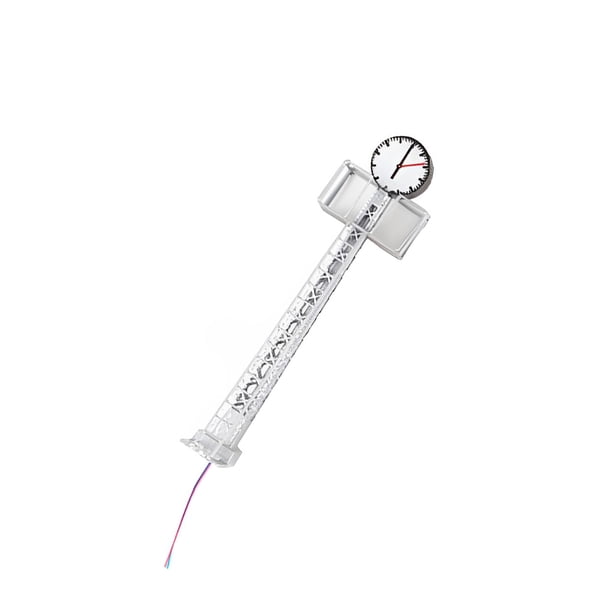 Wosthever Lámparas de reloj de ferrocarril, Material de Metal, poste de luz en miniatura, diseño de construcción de tren, luces de calle, decoraciones Artesanía Tipo7 Wosthever HA064507-07