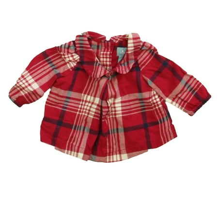 

Pre-owned Gap Girls Pink Plaid Blouse size: 0-3 Months