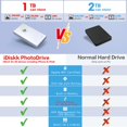 thumbnail image 3 of Disco duro externo certificado por iDisk App-LE de 1 TB para iPhone 15 y iPhone 16, 3 of 7