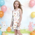 thumbnail image 6 of SELONE Teen Girl Dresses Sleeveless Tank Dress Crew Neck Sundress with pockets Easter Egg Bunny Cute Outfits, 6 of 6
