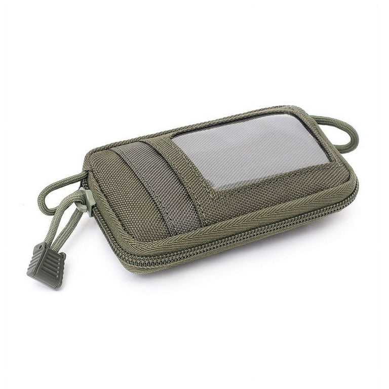 Front Pocket Wallet with Zippers - Small Coin Purse Tactical