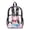 Axolotl Strawberry Heart, variant on Xoenoiee Frog Butterfly Sunflower Daisy Print 17 Inch Backpack for Kids Girls PVC Transparent Clear Bookbag with Adjustable Straps, See Through School Bag for Preschool Elementary Kindergarten