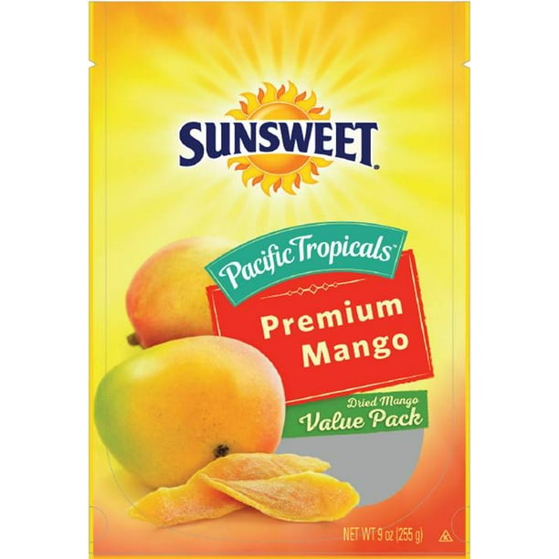 Sunsweet Premium Dried Mango, Value Pack, 9 Oz