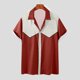 thumbnail image 1 of pstuiky camisetas para hombre, Camisa estilo blusa informal de manga corta con botones y cuello vuelto para hombre camisas casuales para hombre xl, 1 of 5