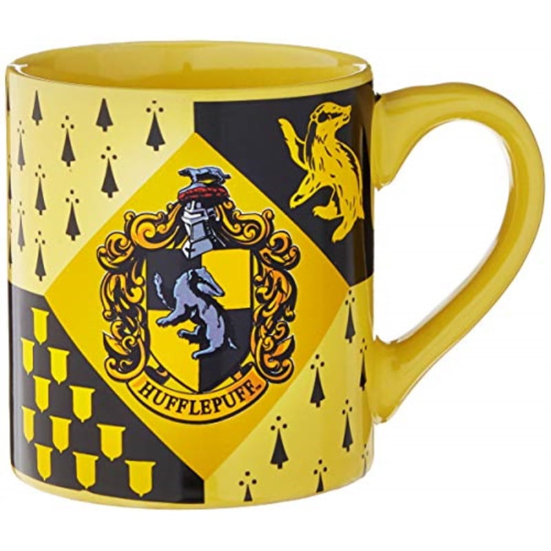 Harry Potter Black and Yellow Hufflepuff Mug