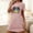 Pink, variant on Sakmal Sleepwear for Women Soft Loose Black Playful Loungewear Cartoon Print Short Sleeve Crew Neck Short Nightgowns S-2XL