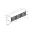 thumbnail image 3 of Tv Stand - 72" - Media Center - Storage - Console - Black  - Seagrass-look, 3 of 3
