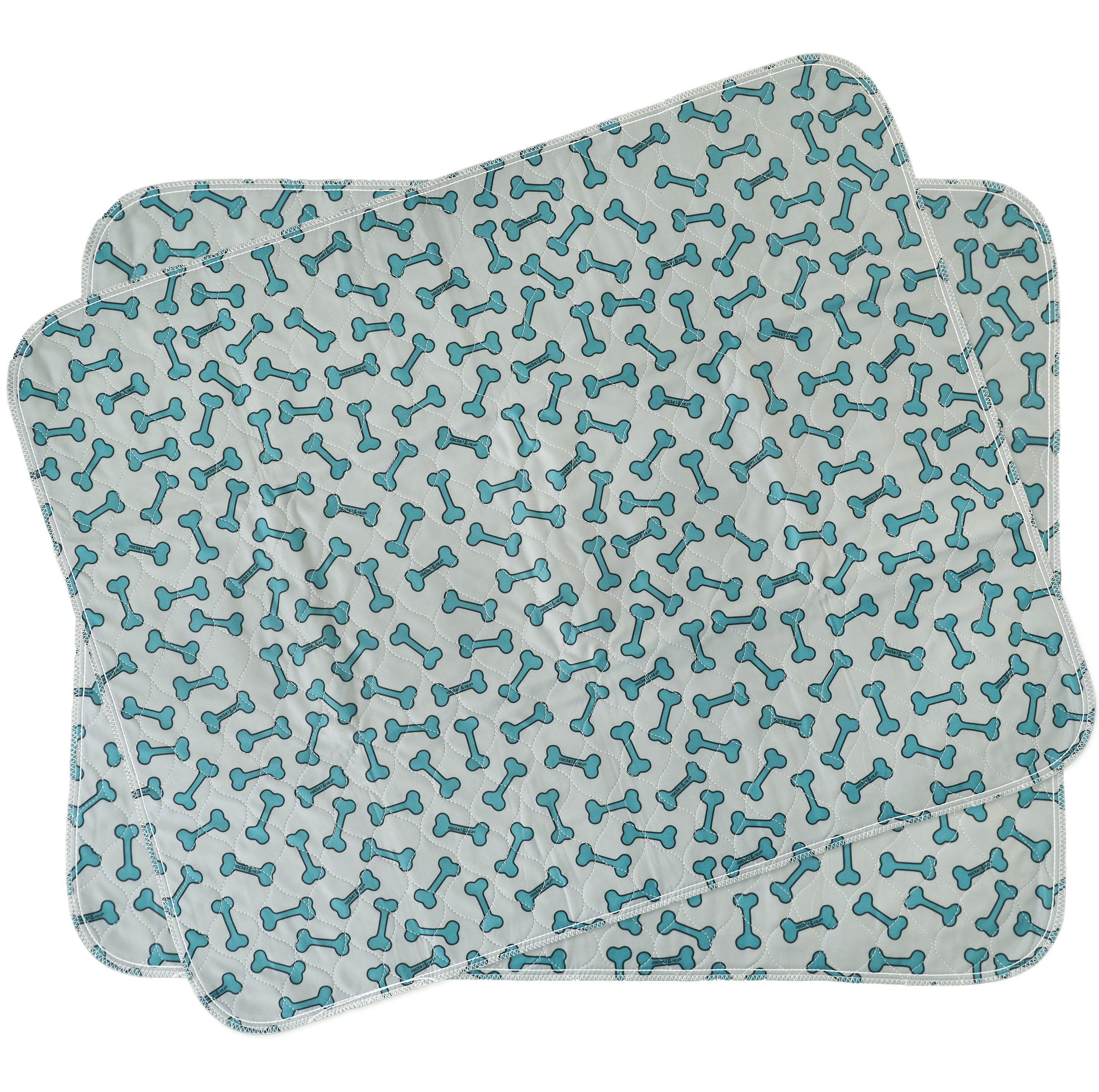 rocket & rex Premium Washable Pee Pads for Dogs | Saves Money vs Disposables | Waterproof & Reusable Puppy Pads for Potty Training, Whelping, Lining Crates & More, 30" x 36" (Pack of 2)