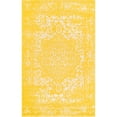 thumbnail image 1 of Unique Loom Richmond Medallion Border Rug  5' x 8' Rectangle Yellow/Ivory, 1 of 2