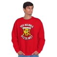 thumbnail image 5 of Pizza Piece Of Me Foodie Sarcastic Unisex Plus Size Sweatshirt Brisco Brands 2X, 5 of 6