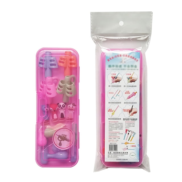 1 Box Pencil Grip Silicone Writing Aid Grip Posture Correction Tool for Kids