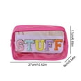 thumbnail image 5 of Konghyp Waterproof Transparent PVC Embroidered Letter Cosmetic Bag – Large Capacity Travel Storage Bag, Convenient for Organizing Cosmetics and Toiletries with 4 Style Options, 5 of 5