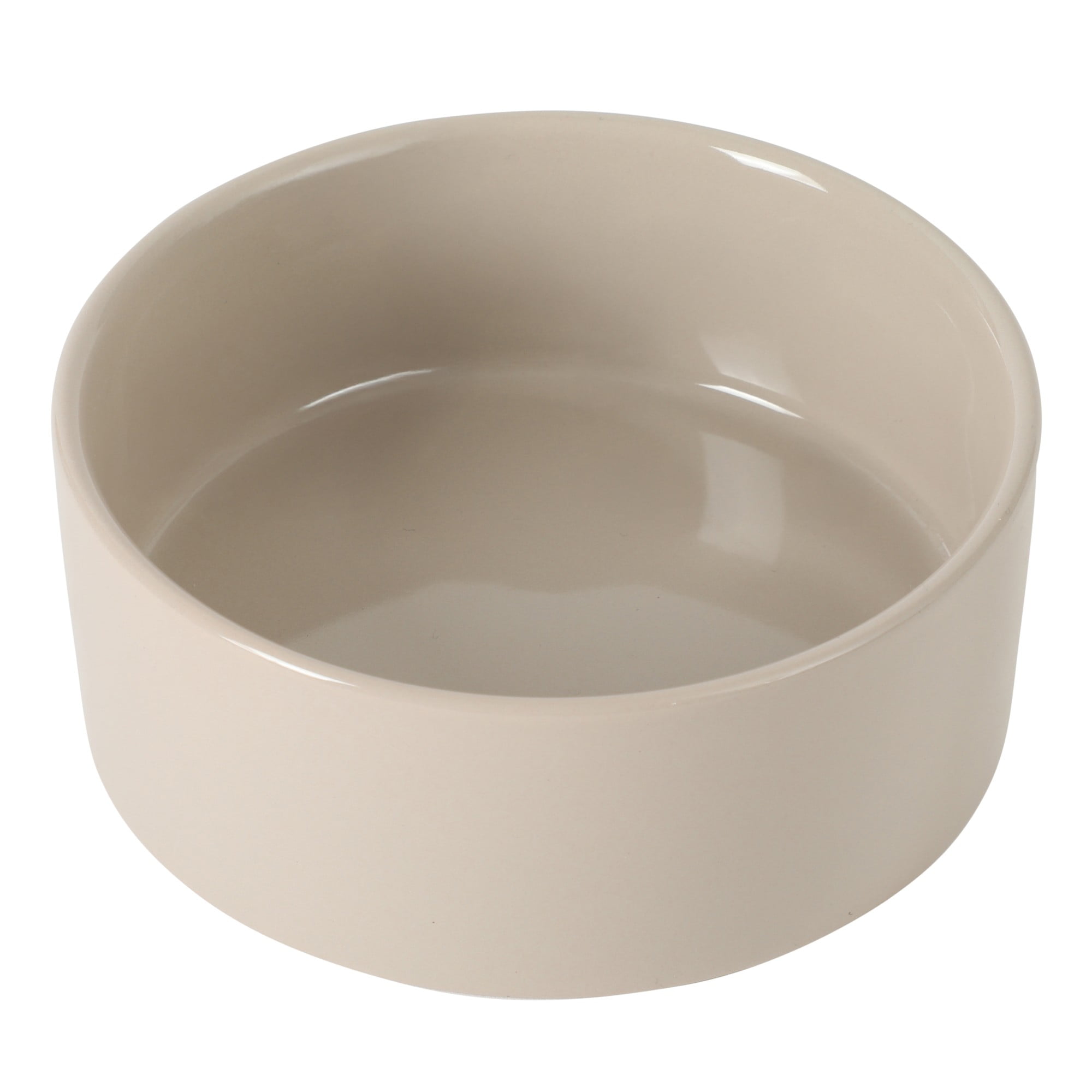 Gibson Home Zoomie Bites Ceramic Dog and Cat Bowl with Acacia Wood Stand Non-Slip Matte Glaze Weighted Food Water Set for Cats & Small/Medium Sized Dogs, 5.5" Bowls
