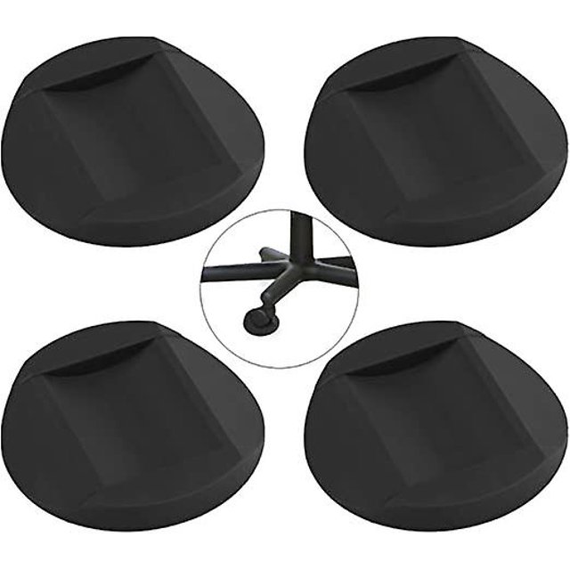 4 piezas de ruedas de goma para muebles (negras, adecuadas para diámetros inferiores a 6 cm), posavasos para muebles, alfombrillas para pies, manijas antideslizantes para el piso, protección para el p