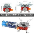 thumbnail image 2 of Réchaud à Gaz de Camping Mini Portable Réchauds de Camping en Acier Inoxydable Pliable Réchaud de Randonnée Chauffage Rapide Gril BBQ Réchaud Accessoires de Barbecue pour BBQ Randonnée, 2 of 9