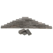 SEWCHICS Garden Bricks Dark Grey 40Pcs For Terrarium Aquarium Turtle Habitat