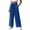 *Navy, variant on VBVC Women's Drawstring Wide Leg Pants, Casual Breathable Palazzo Trousers For Women, Ladies' Comfy Summer Beach Lounge Pants with Pockets,Red,S-4XL