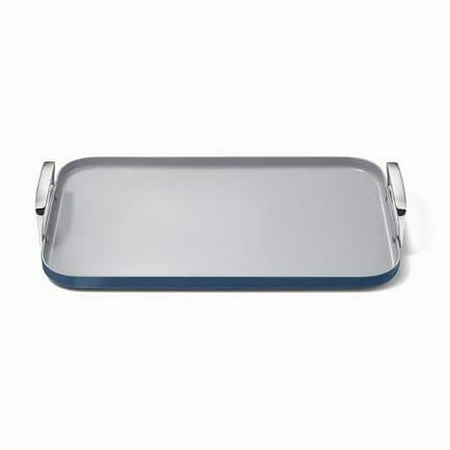 

Square 11 .5 in. Ceramic Nonstick Double Burner Skillet in Navy