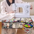 thumbnail image 4 of HELLHERO Dragonfly and Mushroom Pattern Sewing Machine Pad Non Slip Removable Storage Bag Sewing Accessories Dustproof Mat for Most Sewing Machine Table, 4 of 5