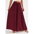 thumbnail image 5 of PRETTYGARDEN Women's Summer Wide Leg Palazzo Pants High Waisted Flowy Pockets Trendy Casual Lounge Boho Beach Trousers, 5 of 10